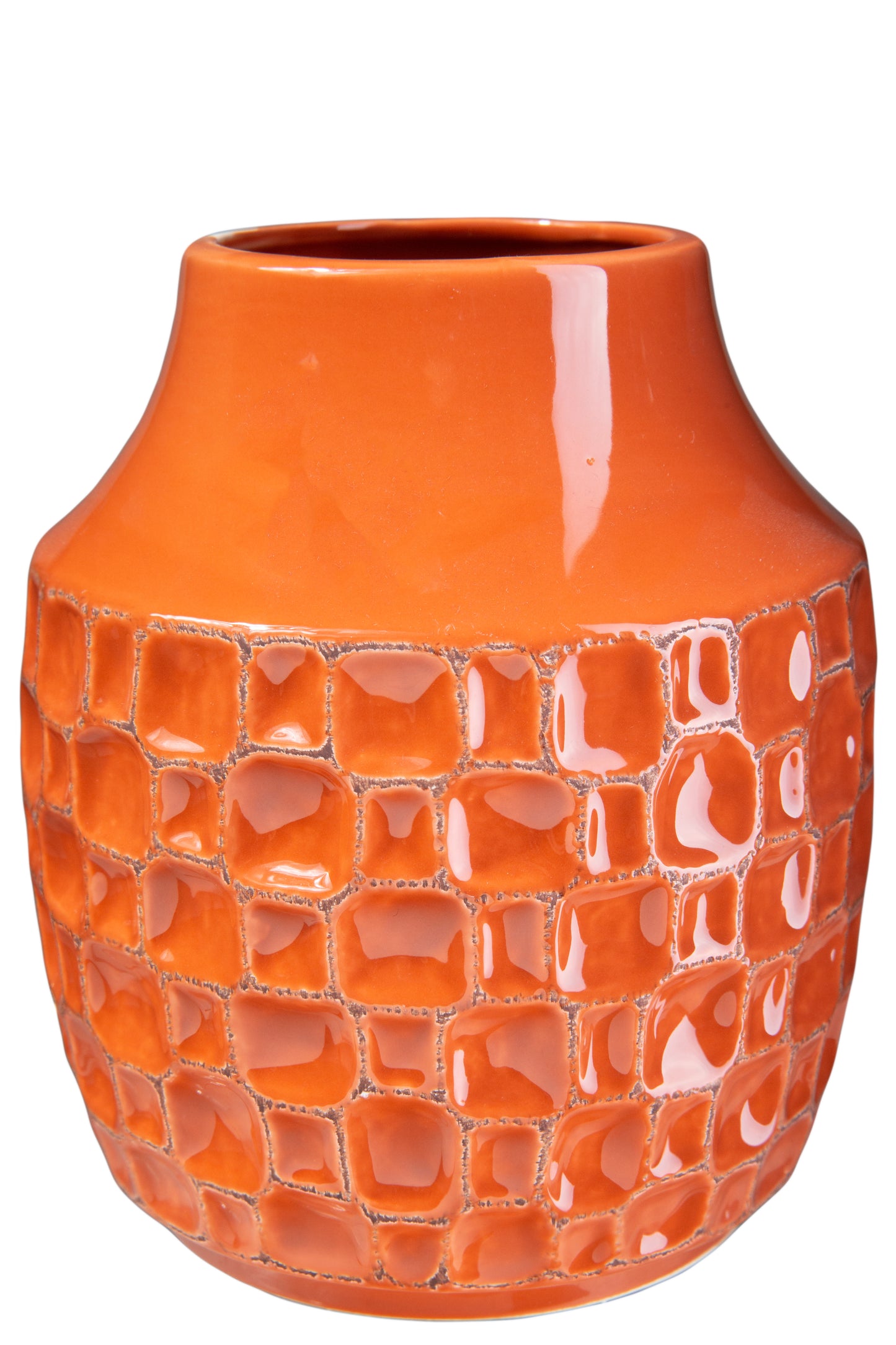 Marla Textured Bellied Ceramic Vase