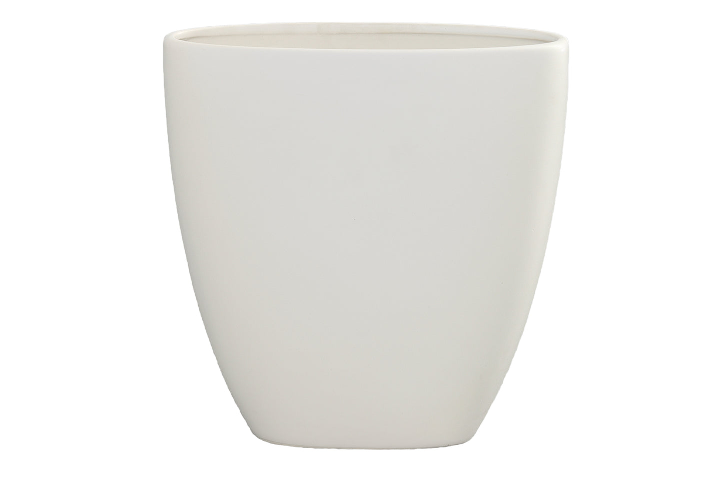 Ceramic Oval Pot Matte Finish