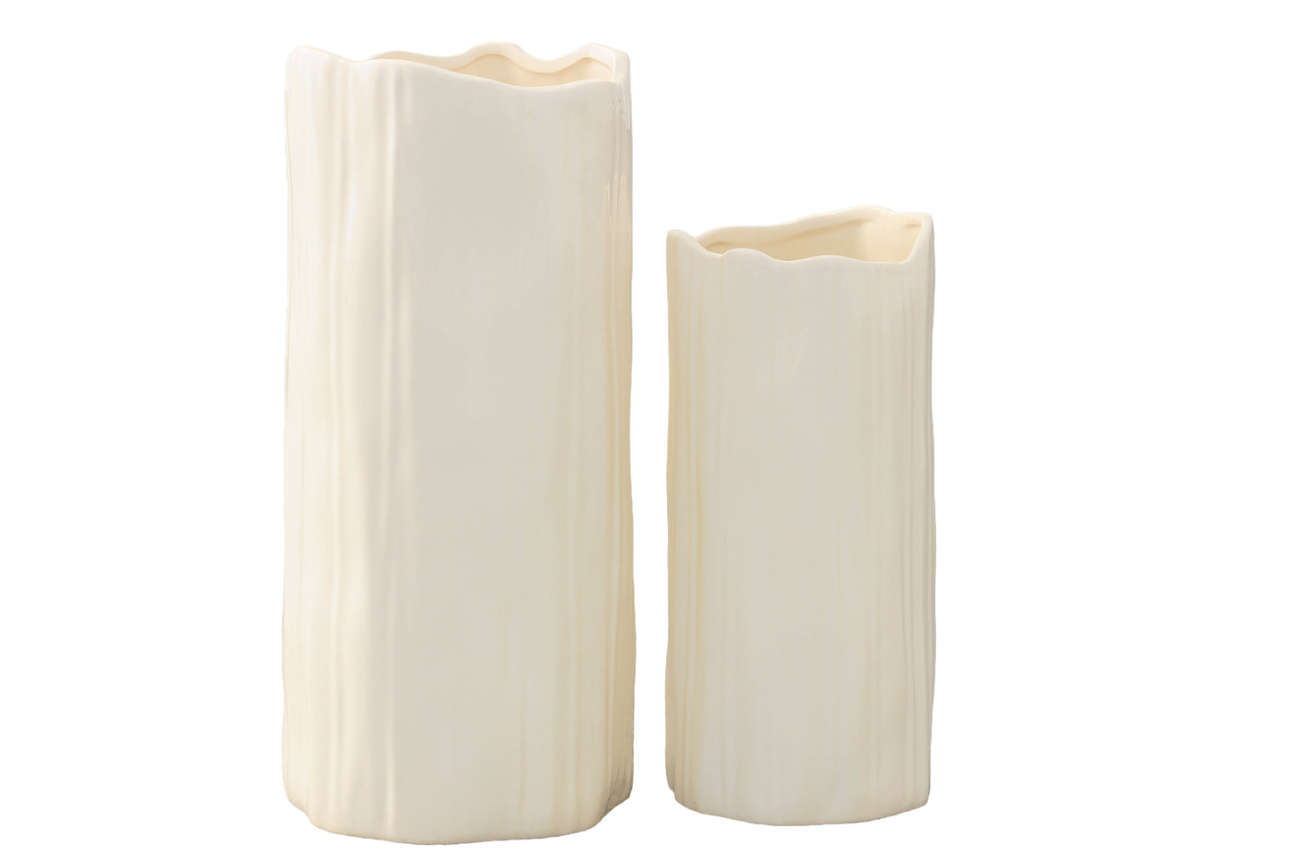 Ceramic Tall Round Vase Matte Finish-16.50"H
