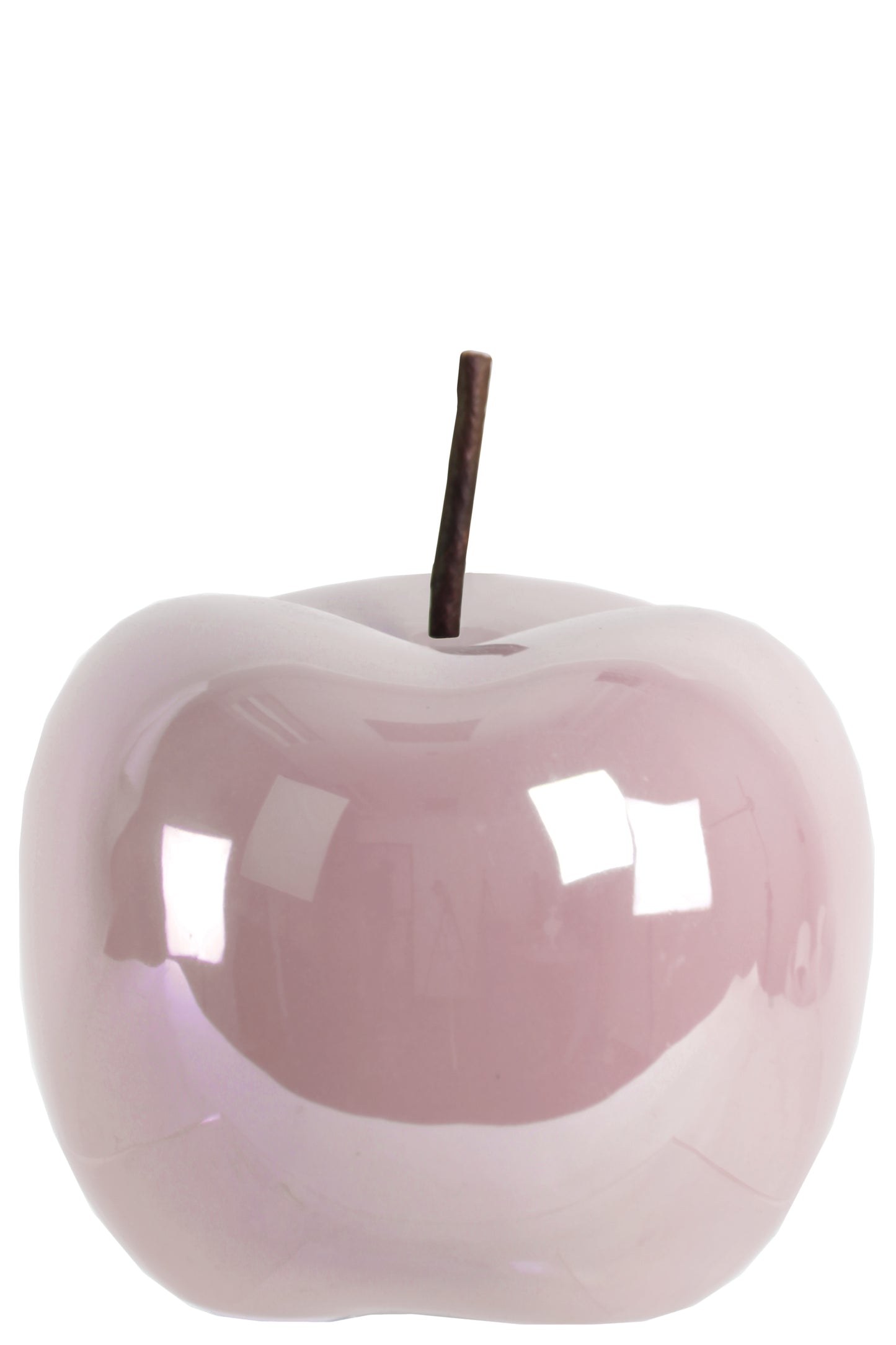 Zelia Pearlescent Ceramic Apple Figurine