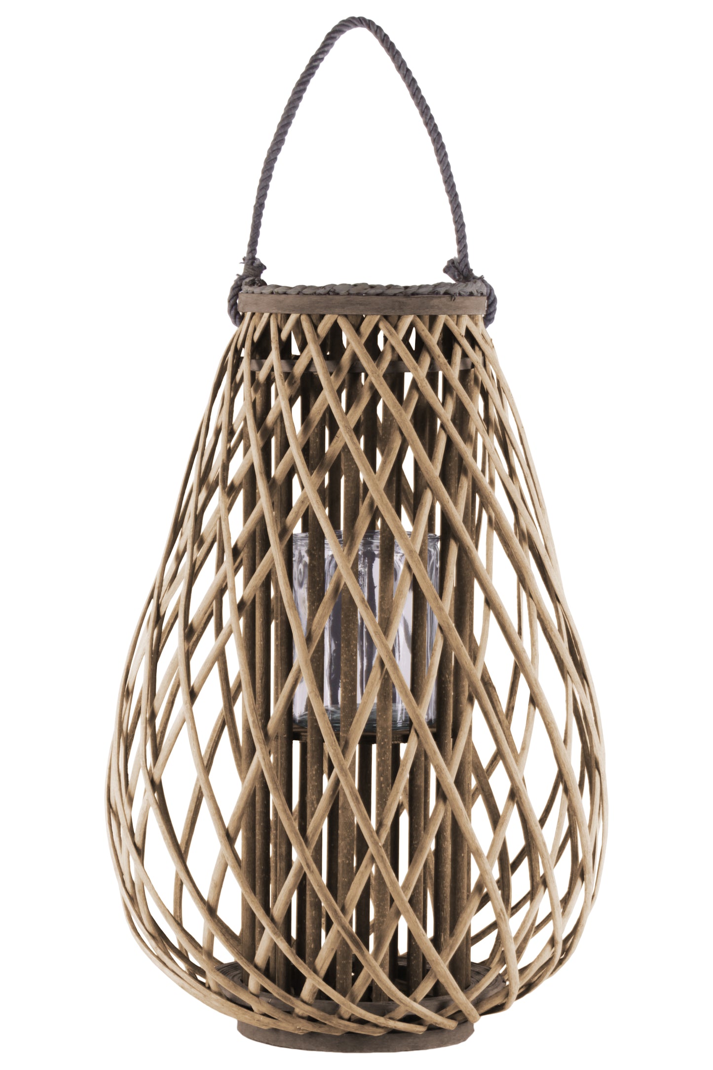 Bamboo Lantern Weathered Finish