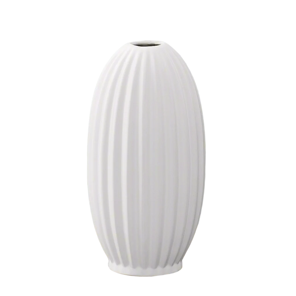 Fenton Embossed Column Ceramic Vase