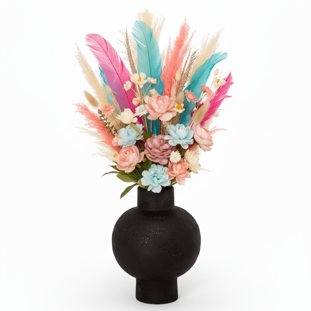 Zadie Ceramic Curved Vases