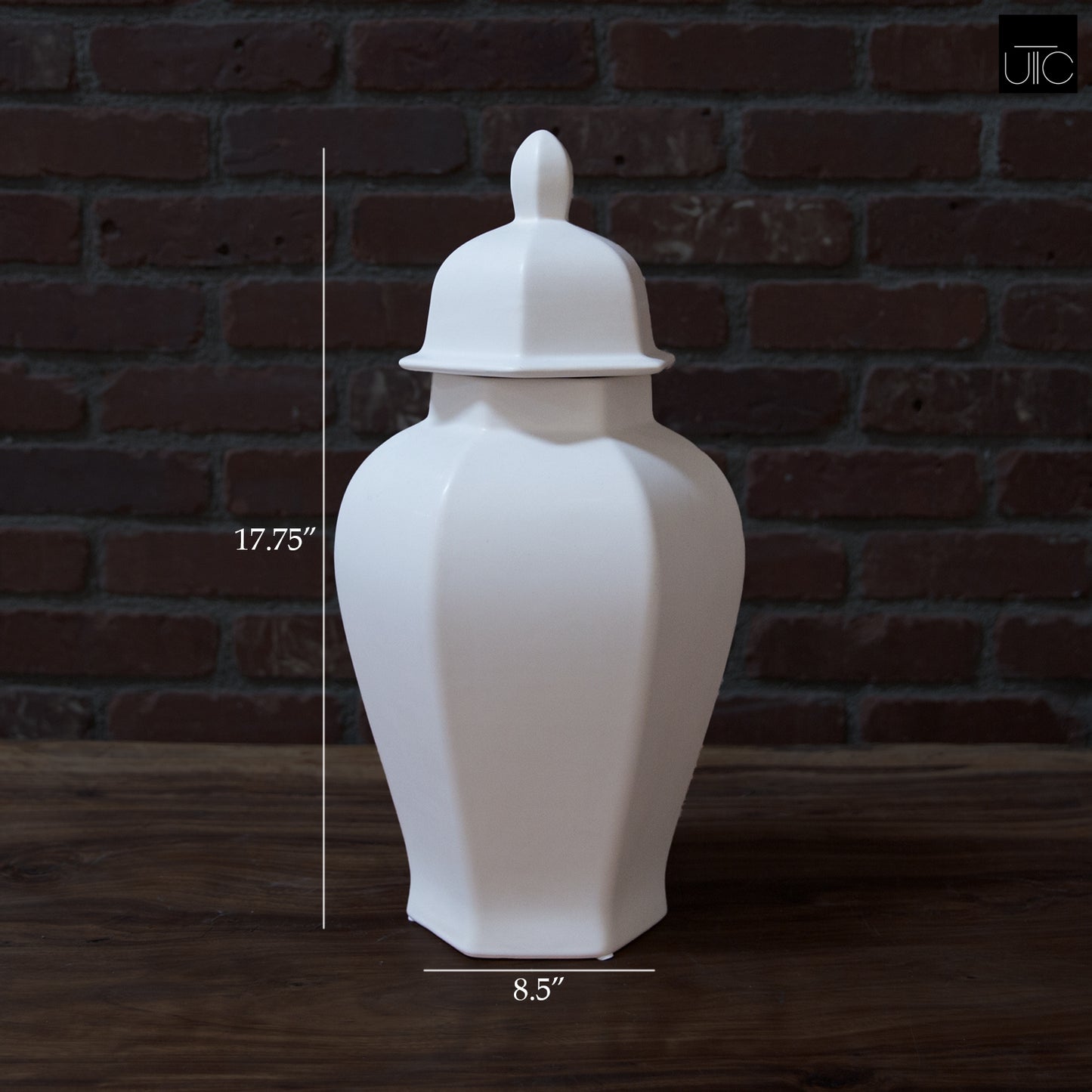 Rouve Hexagon Ceramic Temple Jar