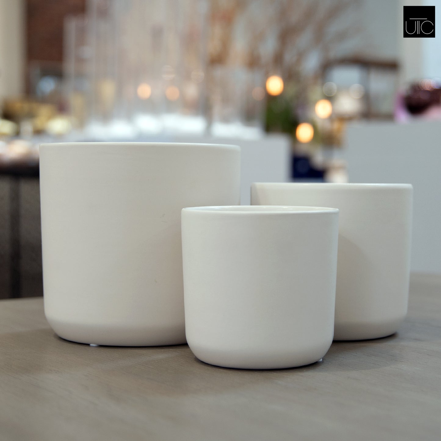 Firth Matte Ceramic Round Pots (Set of 3)