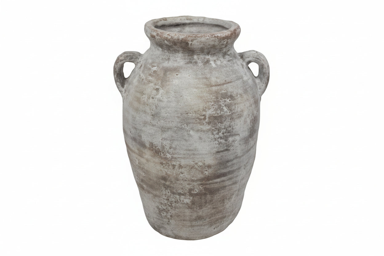 Alizée Round Ceramic Vase with Handles