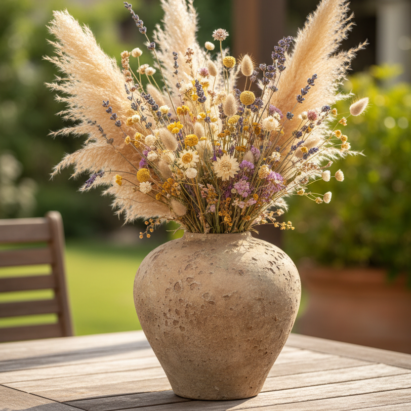 Aoife Bulbous Ceramic Urn Vase