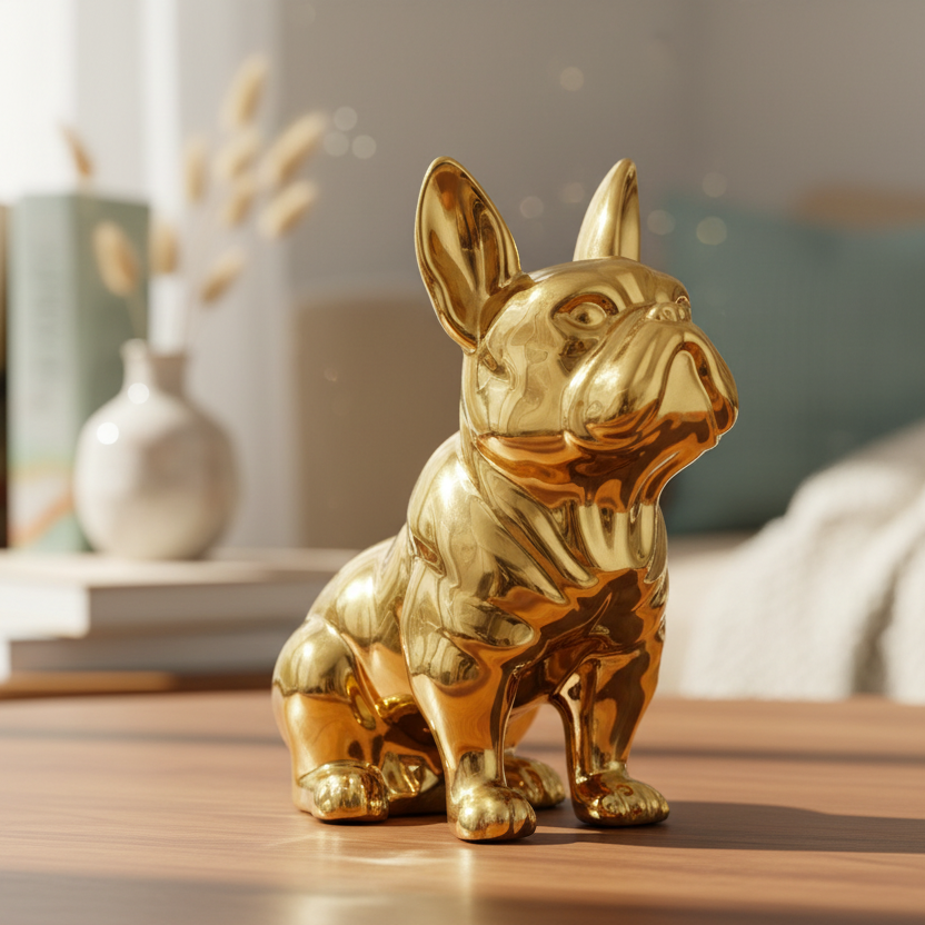 Suzanne Ceramic Sitting French Bulldog Figurine