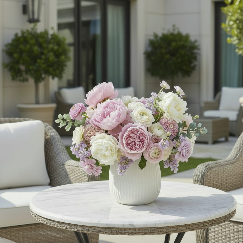 Karevi Layered Line Ceramic Vase