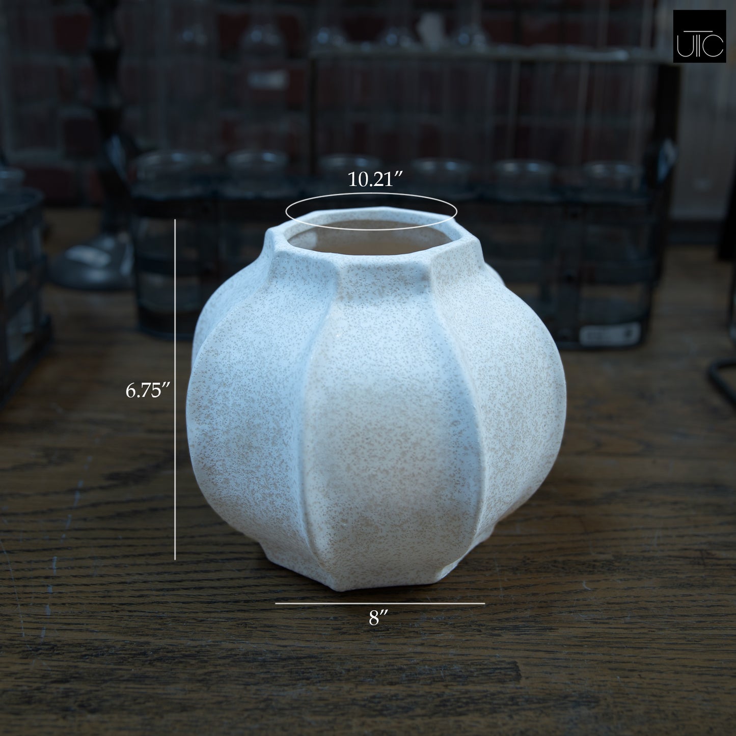 Bulbous Stoneware Vase