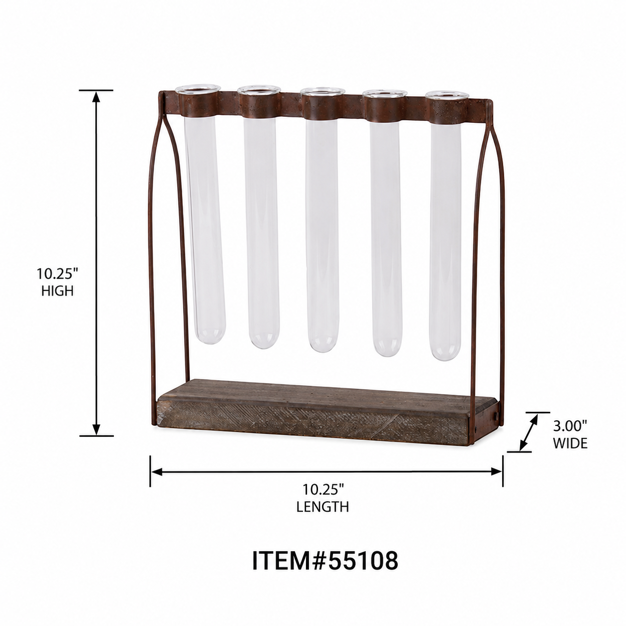 Oaklynn Metal Clustered Hanging Bud Vase Holder