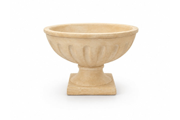 Brishti Fluted Pedestal Urn Planter Bowl