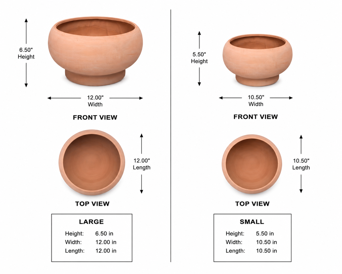 Cleo Terracotta Compote Planter