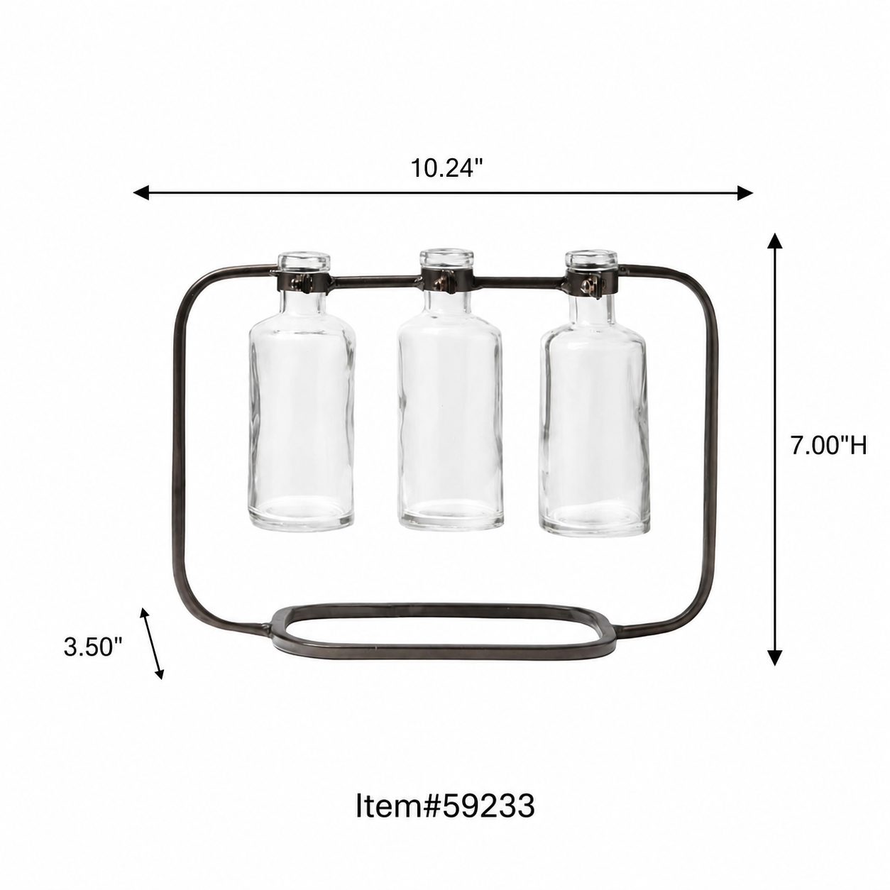 Edith Metal Clustered Hanging Bud Vase