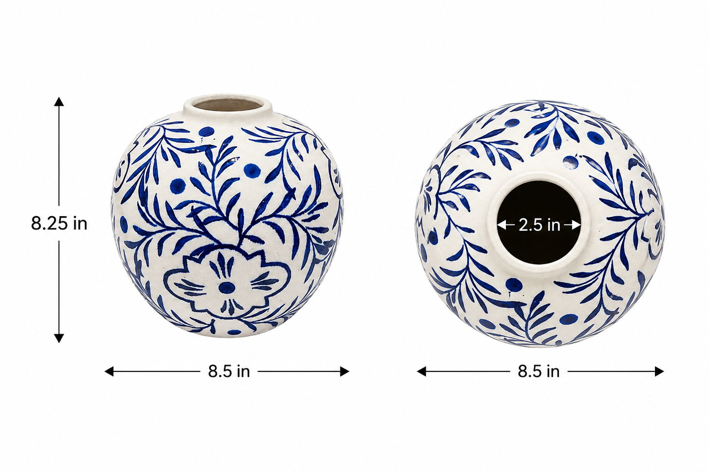Libi Chinoiserie Ginger Jar Ceramic Vase