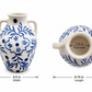 Dina Classic Chinoiserie Ceramic Handled Vase