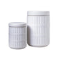 Yvelle White Ceramic Canister Set