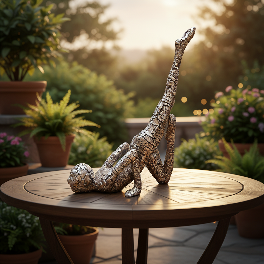 Liesel Polyresin Yoga Lady Sculpture