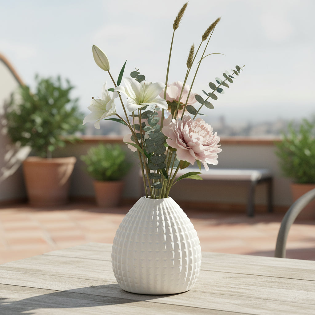 Zoya Matte Black Ceramic Vase
