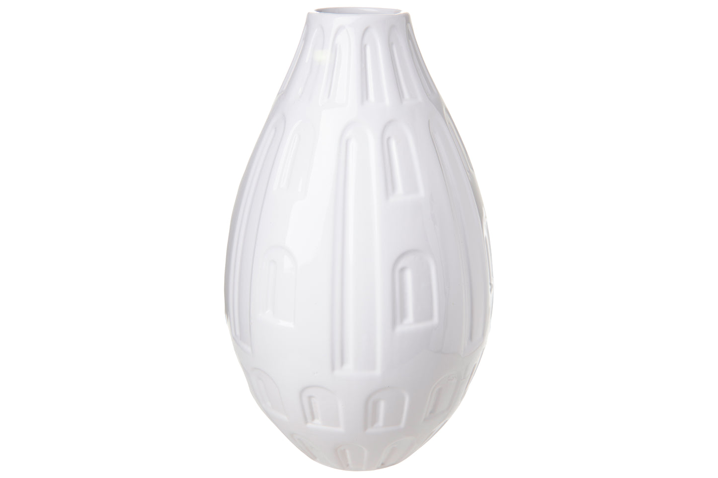 Ceramic Round Bellied Vase Gloss Finish