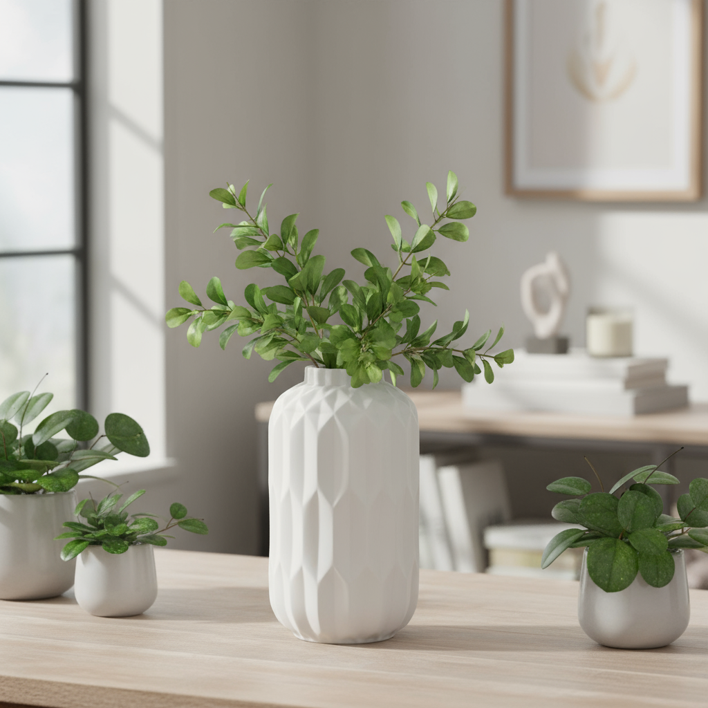 Quinna Ceramic Quartz Vase