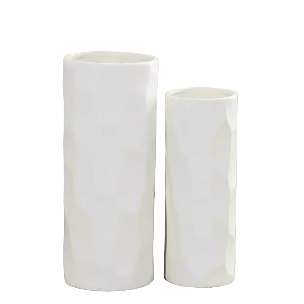 Caisel Cutout Design Ceramic Vase (Set of 2)