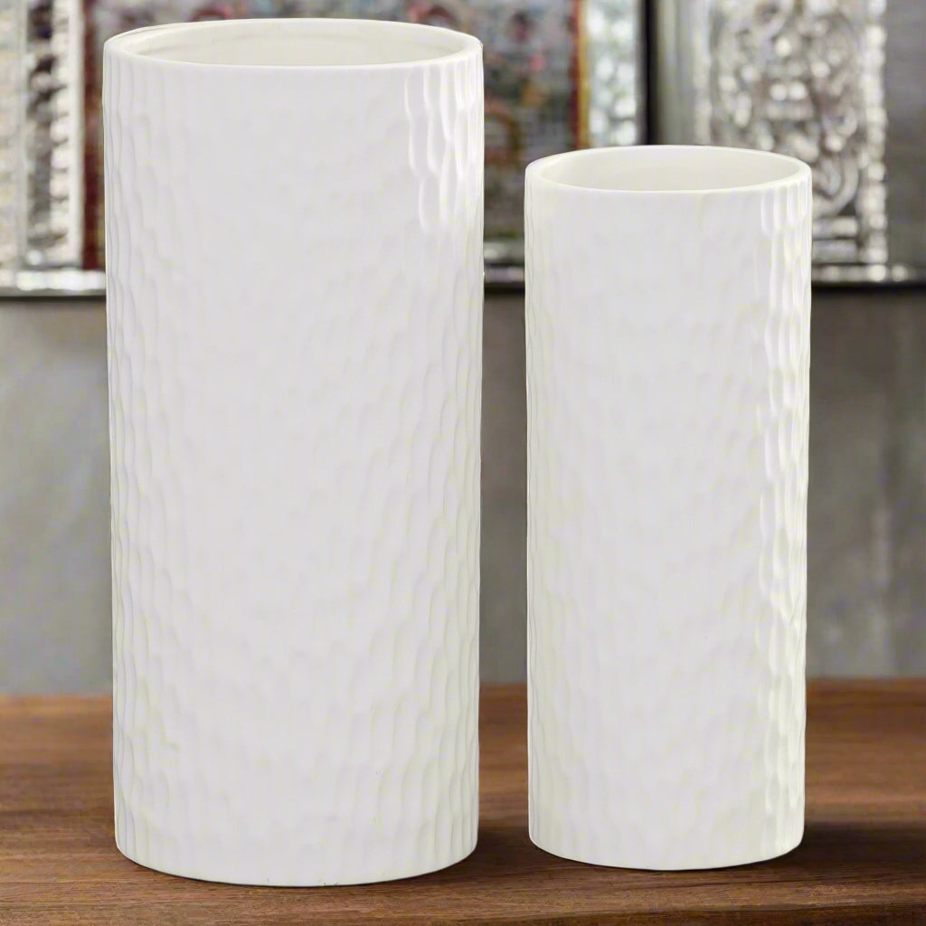Caisel Cutout Design Ceramic Vase (Set of 2)