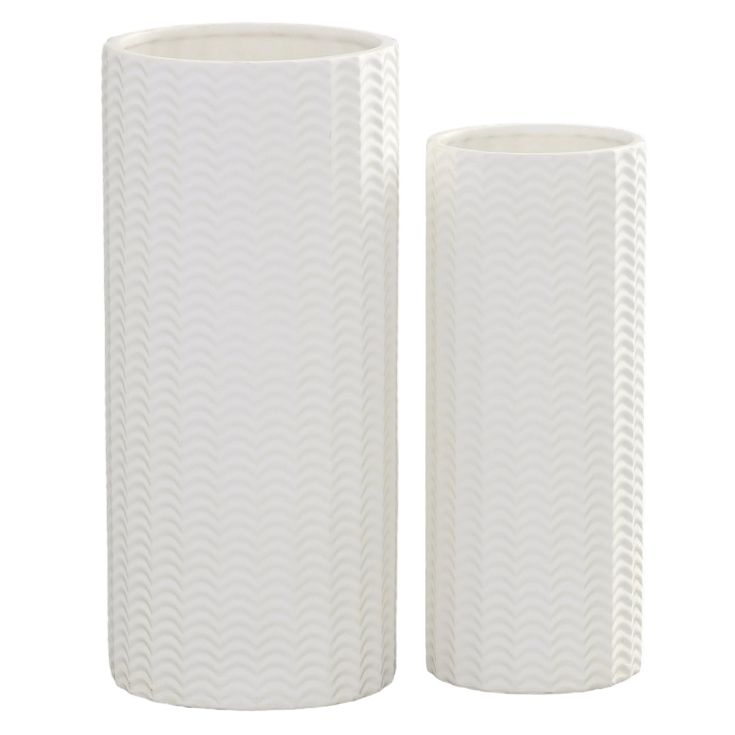 Caisel Cutout Design Ceramic Vase (Set of 2)