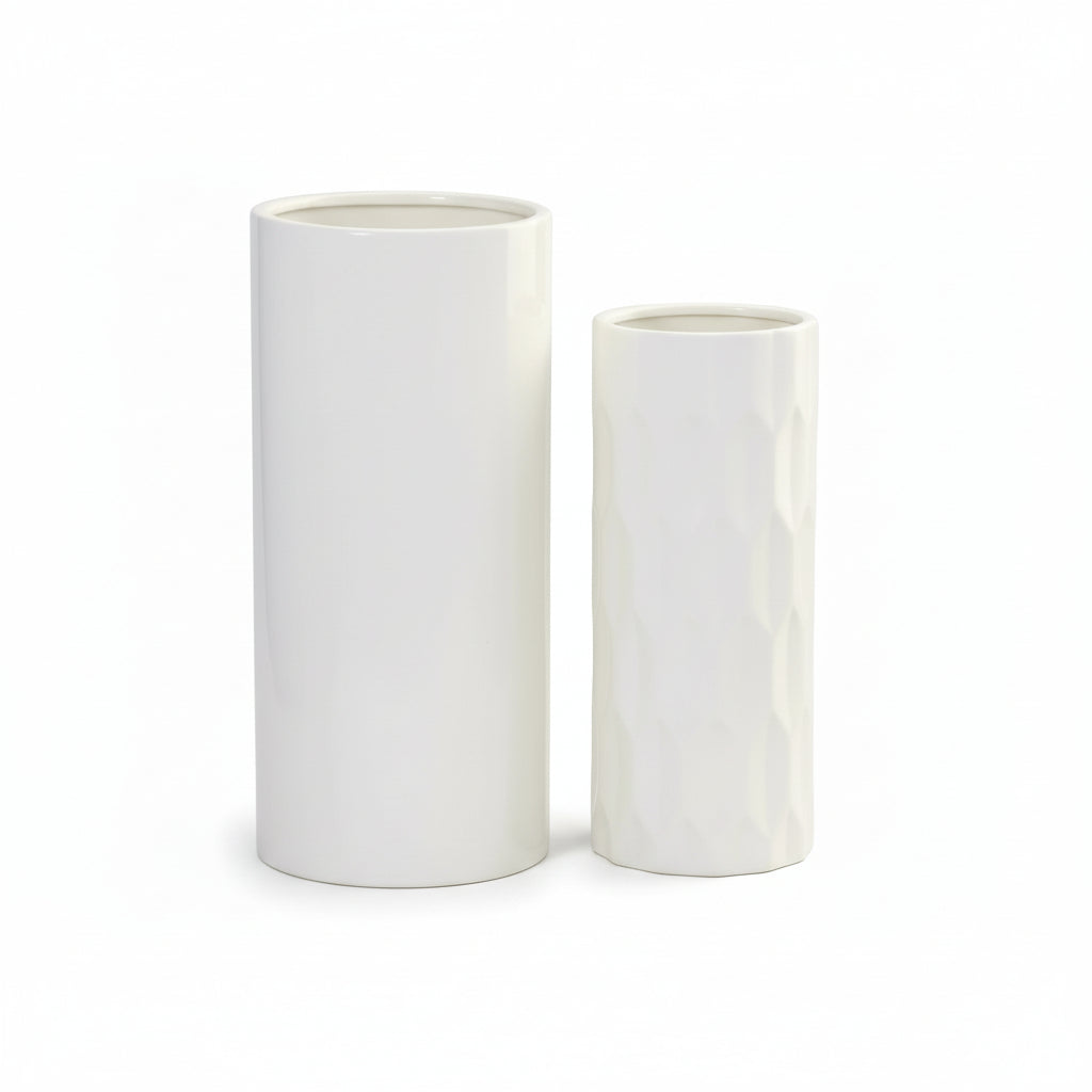 Caisel Cutout Design Ceramic Vase (Set of 2)