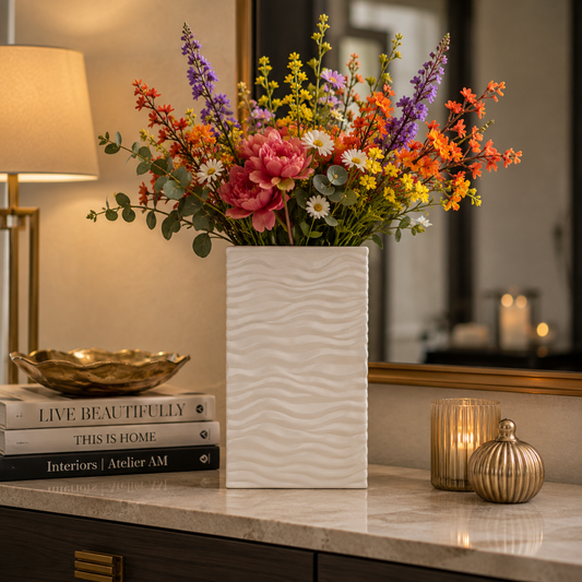 Quarin Modern Rectangular Ceramic Vase
