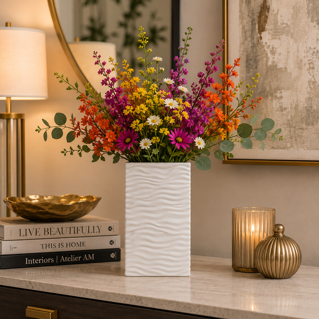 Quarin Modern Rectangular Ceramic Vase