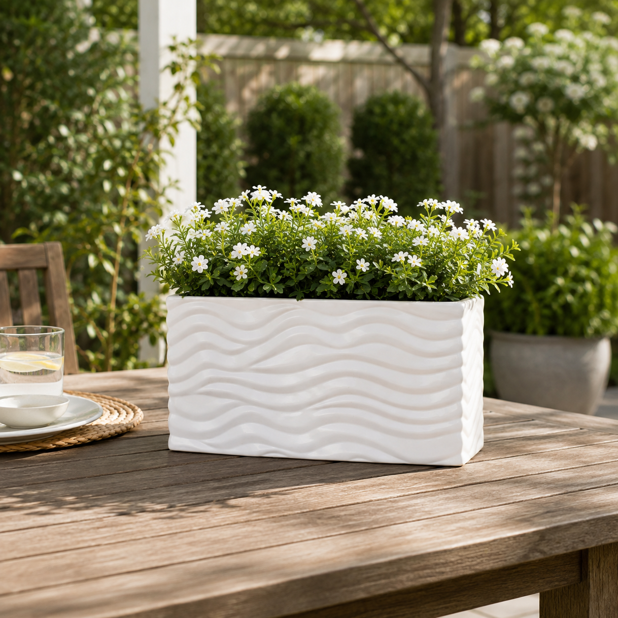Aeros Ceramic Rectangle Vase
