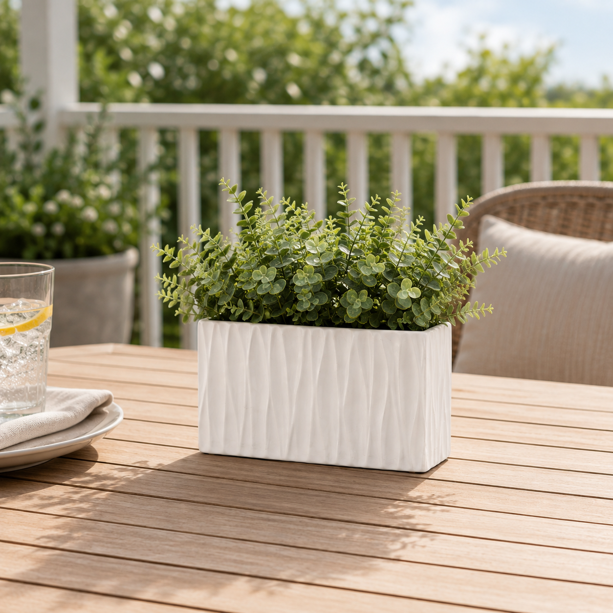 Aeros Ceramic Rectangle Vase