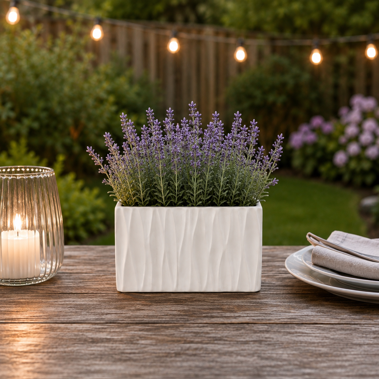 Aeros Ceramic Rectangle Vase