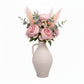 Nova Cream Ceramic Jug Vase with Textured Finish