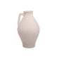 Nova Cream Ceramic Jug Vase with Textured Finish