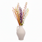 Nova Cream Ceramic Jug Vase with Textured Finish