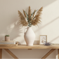 Nova Cream Ceramic Jug Vase with Textured Finish