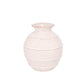 Calviora Off-White Ceramic Round Vase with Rim