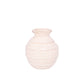 Calviora Off-White Ceramic Round Vase with Rim