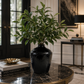 Lumine Textured Bulbous Ceramic Vase