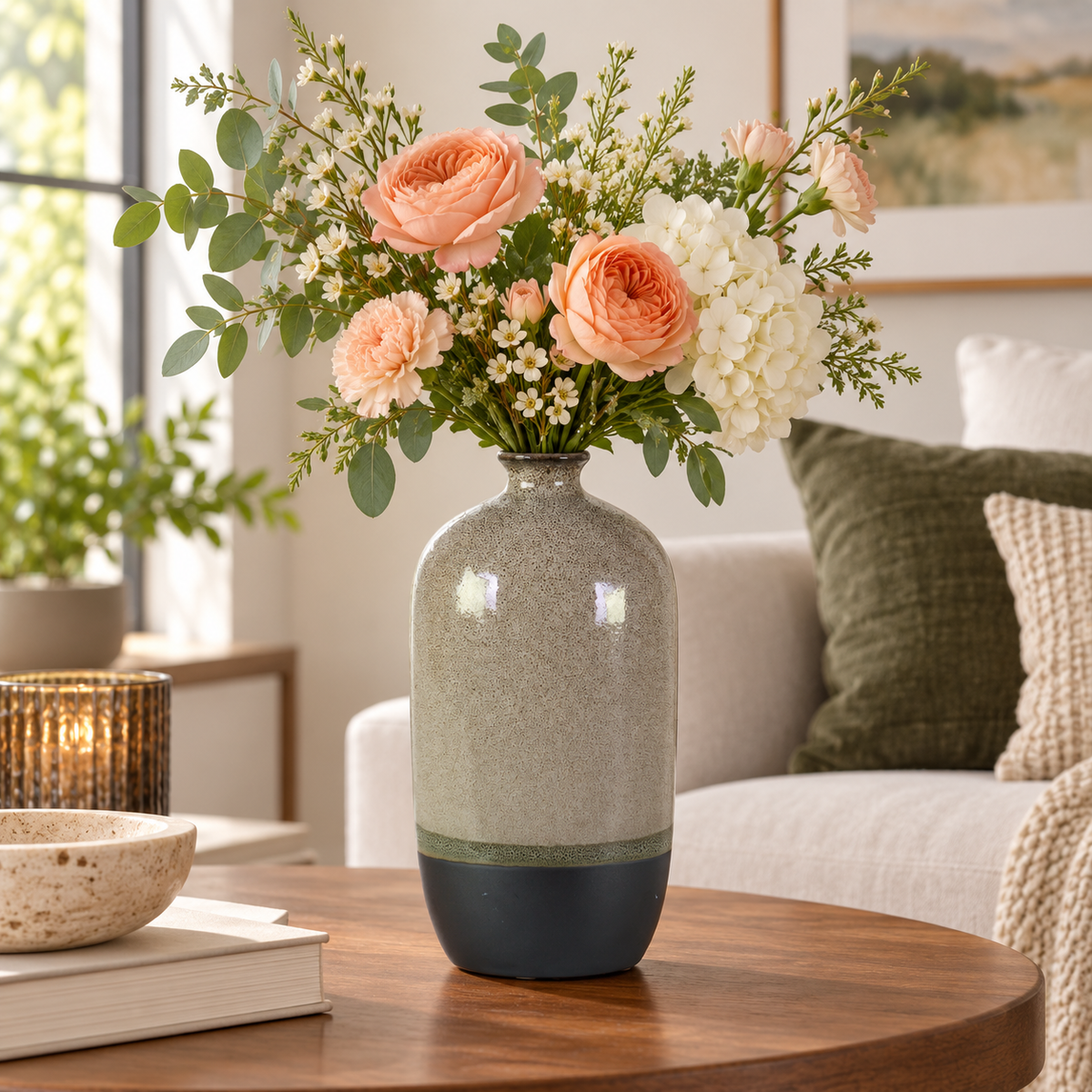 Avenza Glossy Ceramic Vase
