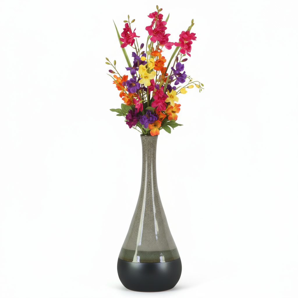Ondine Ceramic Bellied Vase