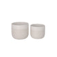 Selvano Two-toned Ceramic Planter Set (Set of 2)