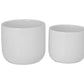 Selvano Two-toned Ceramic Planter Set (Set of 2)