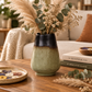 Zina Ceramic Round Bellied Vase