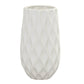 Bernice Textured White Ceramic Vase