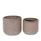 Orvane Gloss White Planter Set (Set of 2)