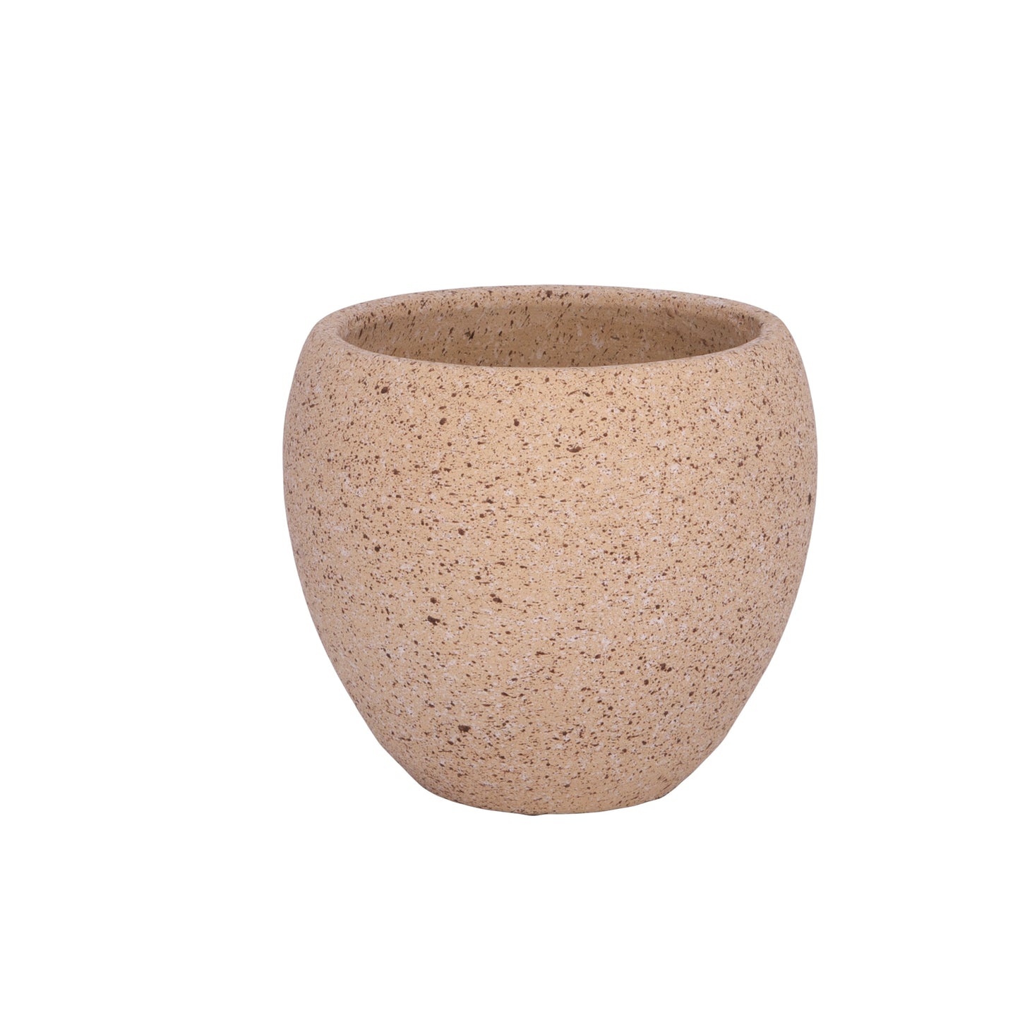 Granova Beige Cement Oval Pot