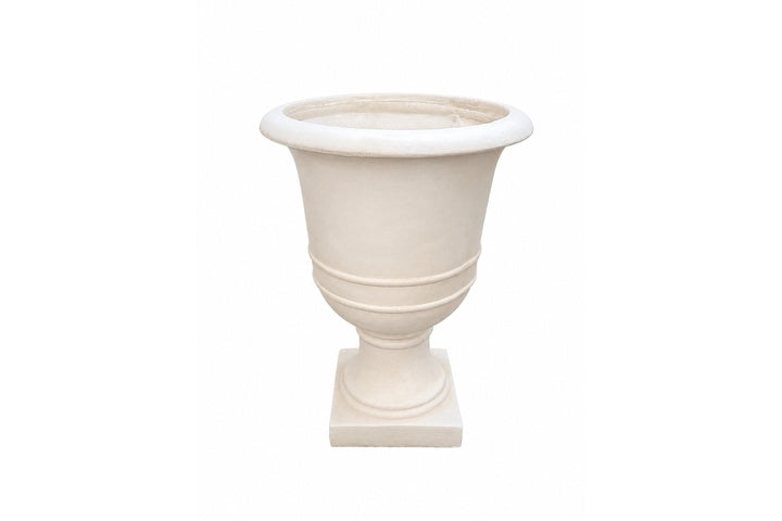 Nola Pedestal Urn Fiberglass Planter